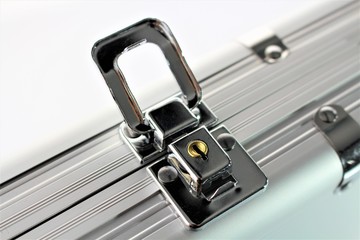 An Image of a suitcase lock