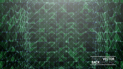 triangle mosaic vector background design