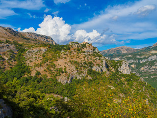 The fortified village of Gourdon situated high in the mountains is considered one of France's most beautiful villages.