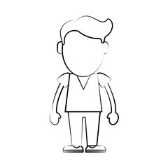 Hipster cute cartoon icon vector illustration graphic design