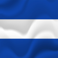 El Salvador flag. Vector illustration.