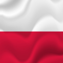 Obraz premium Poland flag. Vector illustration.