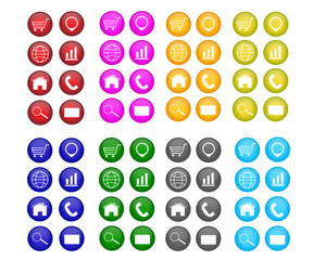 icon for web site or business content, e-commerce button,vector