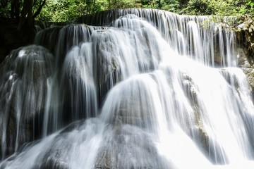 beautiful waterfall and nice nature