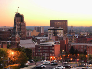 Syracuse at twilight