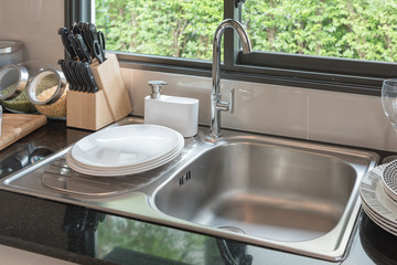 sink in kitchen room