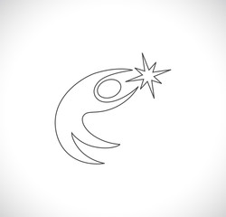 person with star icon