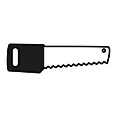 Saw isolated tool icon vector illustration graphic design
