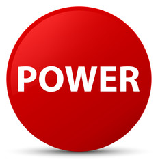 Power red round button