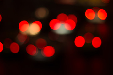 Blur image of car light and traffic in the city for abstract background