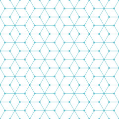 Cube and dot pattern background. Vintage retro vector design element.
