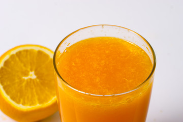 Pouring orange juice