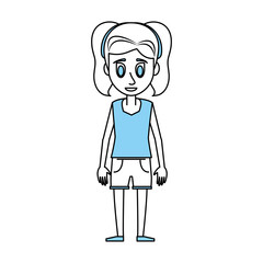 Young woman cartoon icon vector illustration graphic design