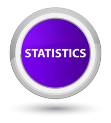 Statistics prime purple round button