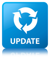 Update (refresh icon) cyan blue square button