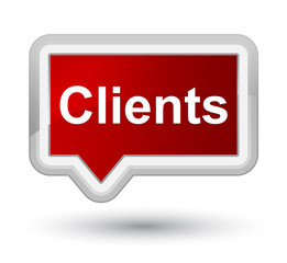 Clients prime red banner button