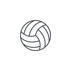 volleyball ball thin line icon. Linear vector illustration. Pictogram isolated on white background