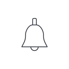 Bell ringer thin line icon. Linear vector illustration. Pictogram isolated on white background