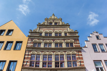 Facade of an old building in Norden