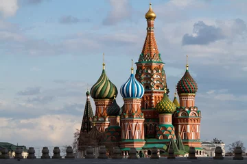 picture of san basil in red square one of the most important monument of moskow russia