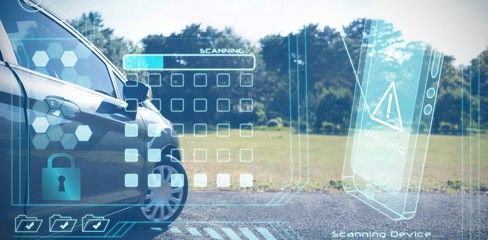 Composite image of security interface
