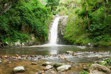 Waterfall in the forest.