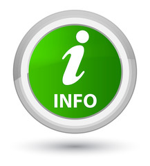 Info prime green round button
