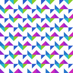 Modern colorful vector triangular seamless pattern. Trendy endless ornament. Contemporary geometric texture. Element of design.