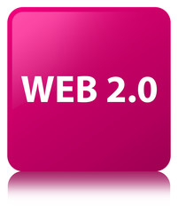 Web 2.0 pink square button