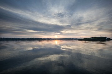 Sunrise over the ocean