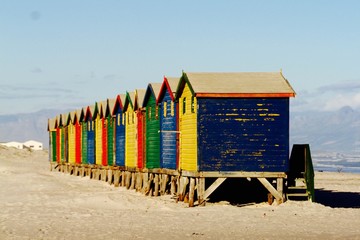 colorful houses in cape town 