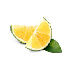 Tropical fruit : Sweet orange isolate on white background