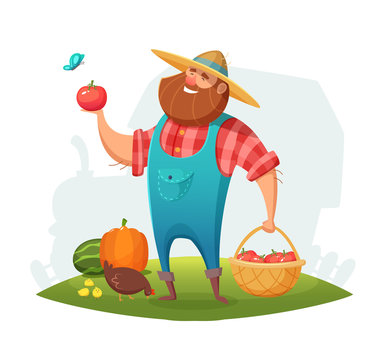 Farmer Cartoon Images – Browse 76,155 Stock Photos, Vectors, and Video |  Adobe Stock