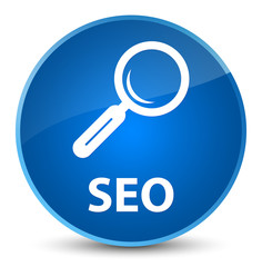 Seo elegant blue round button