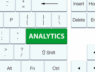 Analytics green keyboard button