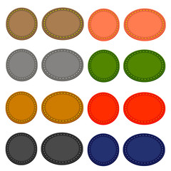 Set of Colorful Circle Icons