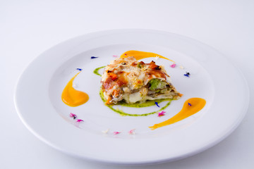 main courses ready in a gourmet restaurant