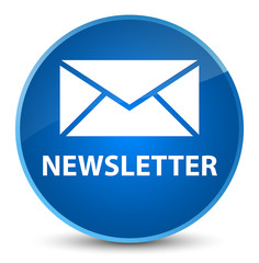 Newsletter elegant blue round button