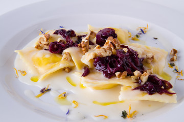 main courses ready in a gourmet restaurant