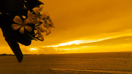 Sunset at the seaside