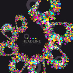 Brochure header layout template