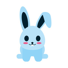 rabbit or bunny cute animal icon image vector illustration design 