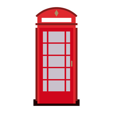 phone booth london related  icon image vector illustration design 