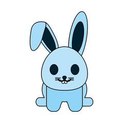rabbit or bunny cute animal icon image vector illustration design 