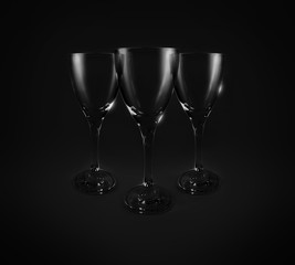 Glass Isolated On Black Background