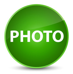 Photo elegant green round button