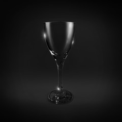 Glass Isolated On Black Background