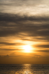 Fototapeta premium Evening clouds and evening light, Twilight