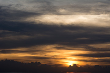 Evening clouds and evening light, Twilight