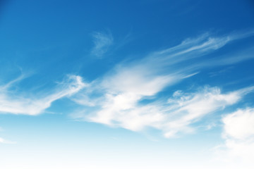 Naklejka na ściany i meble Cloudy blue sky abstract background
